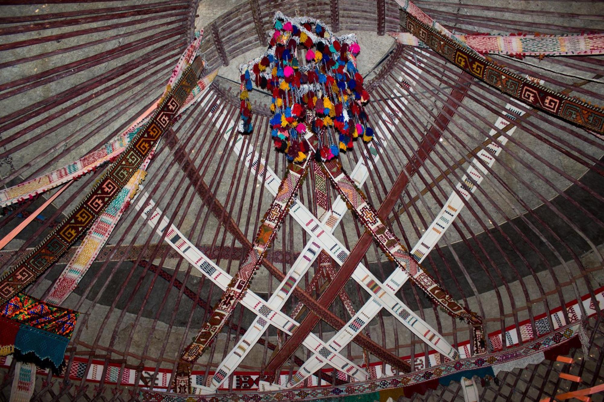 Authentic Uzbek Yurt Camp Eco-Friendly Hotel Nurota ภายนอก รูปภาพ
